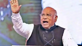 Kharge poster defaced at Congress office in Kolkata day after spat with Adhir - Times of India