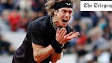 Watch: Andrey Rublev boils over after shock French Open defeat by continuously smashing racket