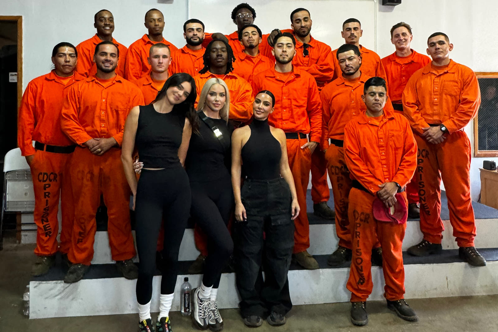 Kim Kardashian visits California inmates at firefighting camp