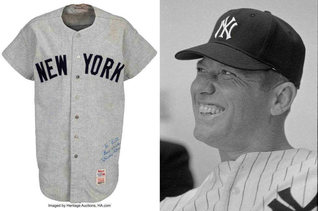 Mickey Mantle’s 1968 jersey predicted to fetch $3M at auction