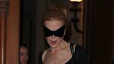 Nicole Kidman channels Catwoman as she steps out in sunglasses at Paris Fashion Week