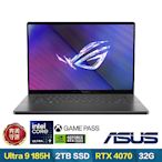 ASUS GU605MI 16吋電競筆電 (Ultra 9-185H/RTX4070/32G/2TB/日蝕灰/有燈效/ROG Zephyrus G16)