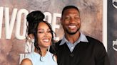 Jonathan Majors kisses Meagan Good at Divorce In The Black premiere