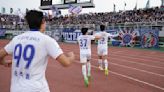 Suwon up to third after surviving late scare