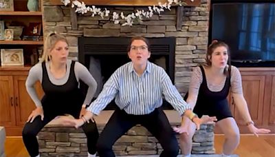 Sisters Go Viral for Recreating Iconic Father of the Bride Part II Workout Scene While Two are Pregnant (Exclusive)