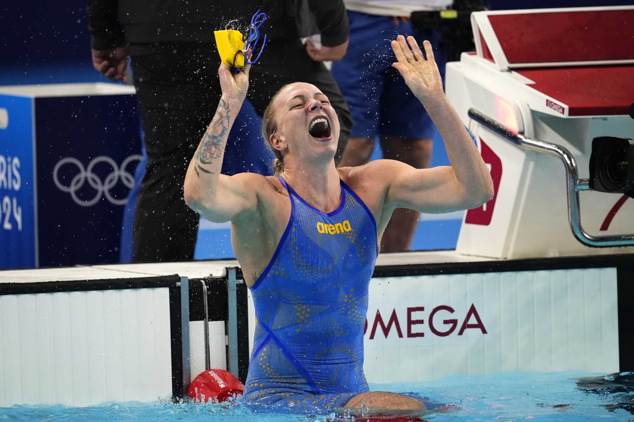 Talked into swimming the 100-meter freestyle, Sarah Sjöström gets a gold that surprises even her