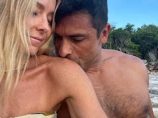 How Kelly Ripa and Mark Consuelos Celebrated 28th Anniversary After His Kiss Confession - E! Online