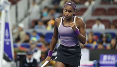 Gauff advances in China, Osaka leaves with injury