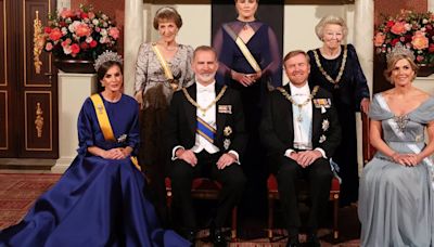 La Reina Letizia, impresionante en la cena de gala en los Países Bajos