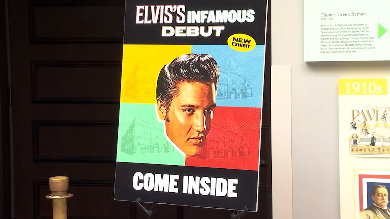 Ryman Auditorium hosts exhibit honoring Elvis’ Opry debut