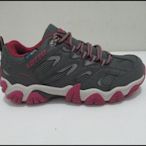 LOTTO 登山鞋 女款 防潑水機能 防臭避震鞋墊 低筒 反光 深灰/莓紅 LT3AWO8968