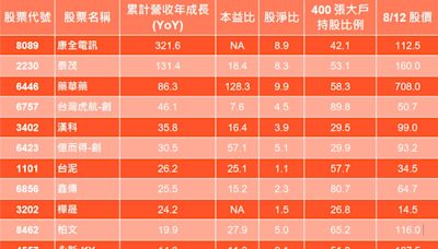 7月營收成績好 大戶增持更加分