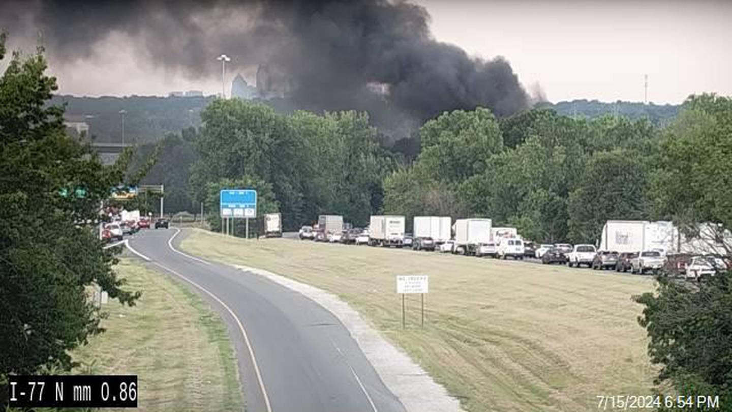 Ramp at major interchange in southwest Charlotte closed due to crash