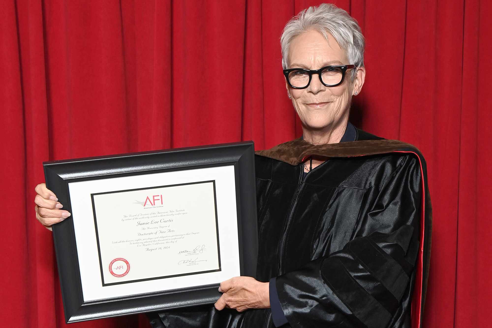 Jamie Lee Curtis Reflects on Her Legacy While Receiving Honorary Degree from AFI: ‘You're Going to Get Me Crying’