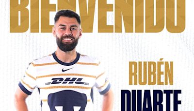 Pumas hace oficial el fichaje del español Rubén Duarte