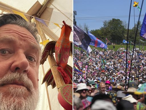 ‘Are you not entertained?’ Russell Crowe’s shockingly good set epitomises the spirit of Glastonbury