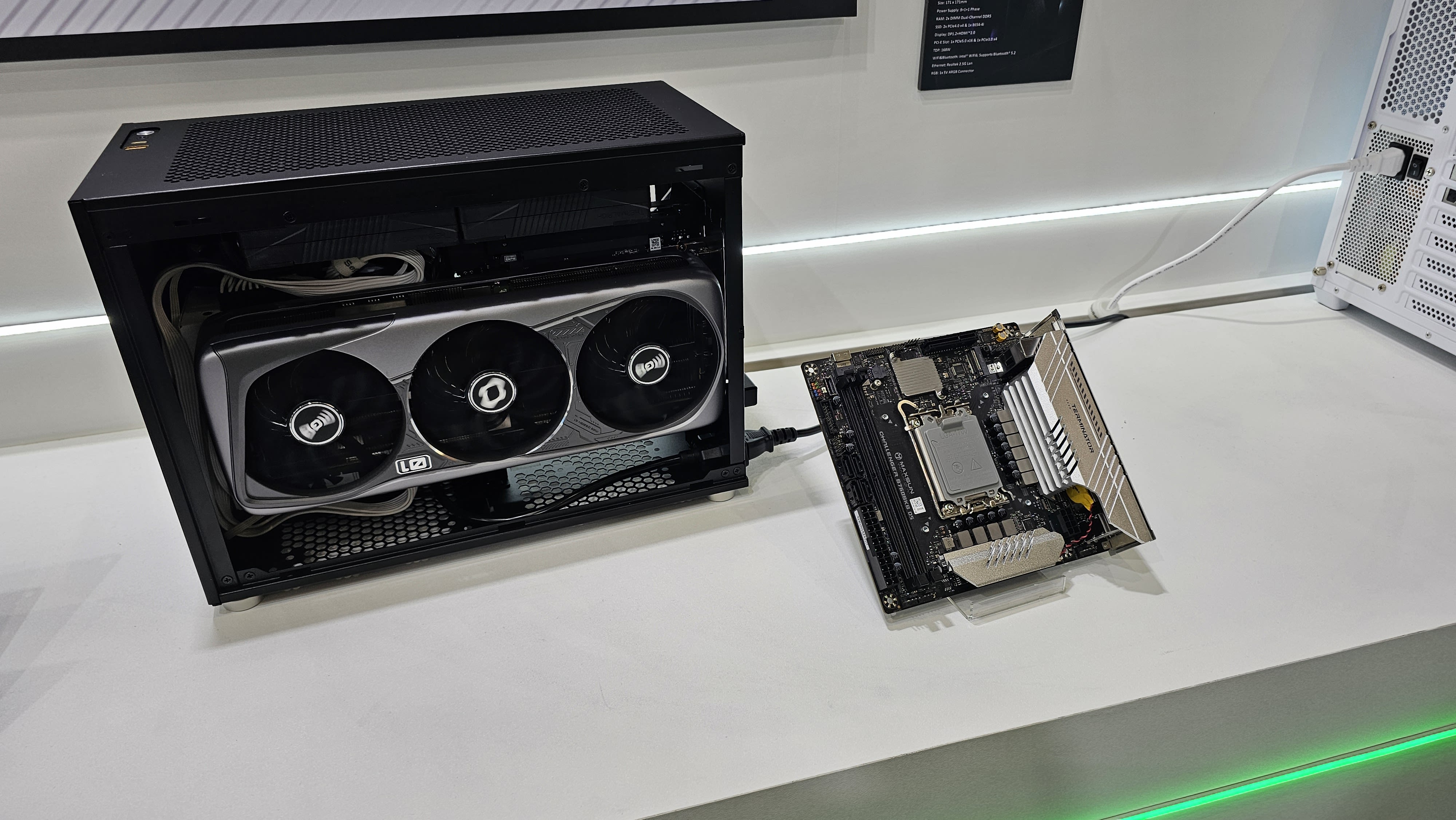 Maxsun's new mini-ITX motherboard puts the GPU slot on its backside