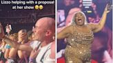 Lizzo stopped her concert to help a man propose to his boyfriend over FaceTime — spoiler, he said yes