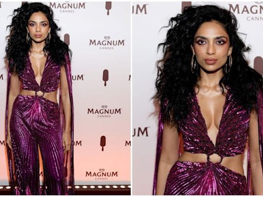 Cannes 2024: Sobhita Dhulipala takes over the red carpet in shimmery jumpsuit by Namrata Joshipura. It costs ₹1.8 lakh