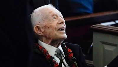 Jimmy Carter, 99, is holding out to vote for Kamala Harris, his grandson says