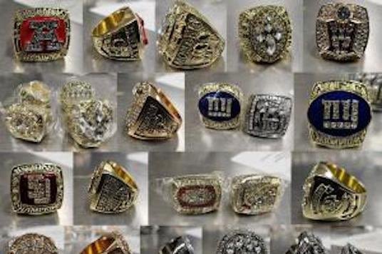 Customs officers seize shipment of fake sports championship rings