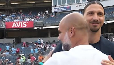 El morboso reencuentro entre Pep e Ibrahimovic en USA