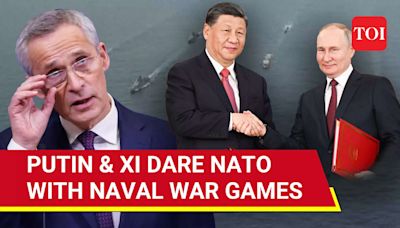Russia & China's Massive Naval War Games; 'Befitting Response' To NATO's Attack Over Putin