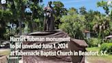 Video shows a covered Harriet Tubman monument that will be unveiled on June 1, 2024