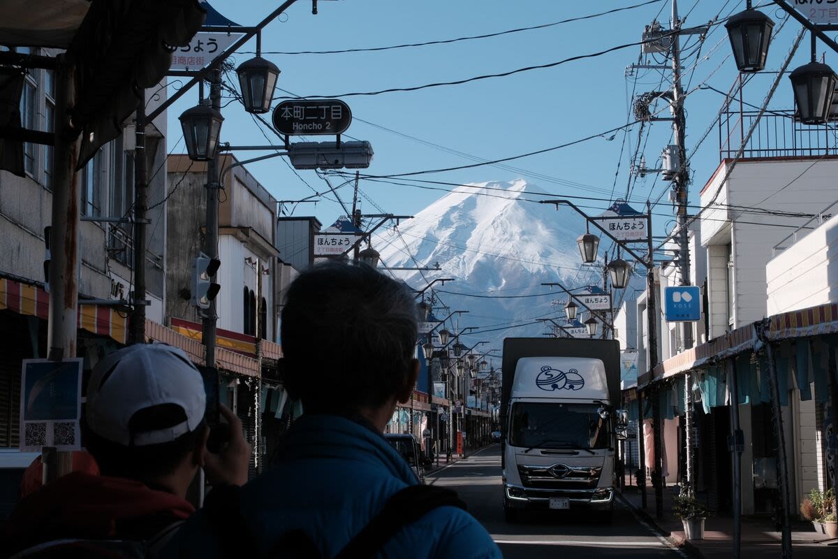 Thanks, Tourists. Views of Mt. Fuji Are Now Blocked