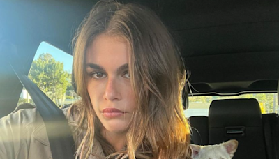Kaia Gerber Just Went Against The Grain And Dyed Her Hair Jet-Black For Summer