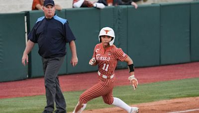 WATCH: Texas softball's Alyssa Washington dives in for wild winning run vs. Stanford