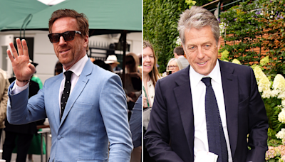 All of the celebrities in the Royal Box on Wimbledon day 12