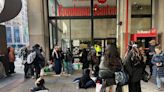 Pro-Palestinian protestors set up encampment inside Fashion Institute of Technology in NYC