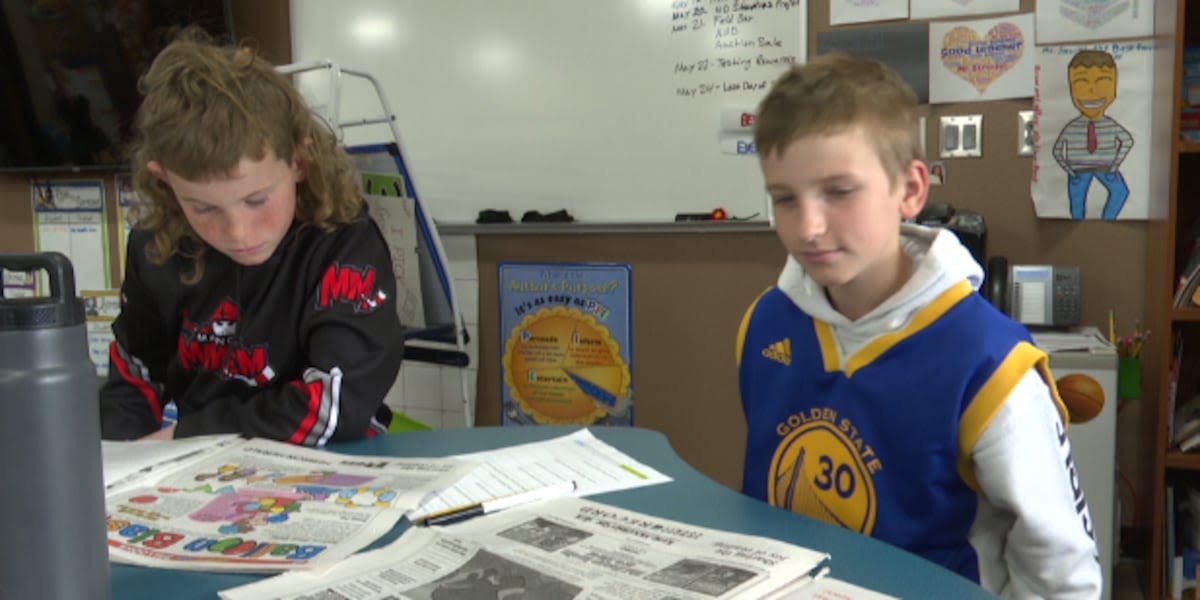 Kid Scoop newspaper helps Red Trail students with their reading skills