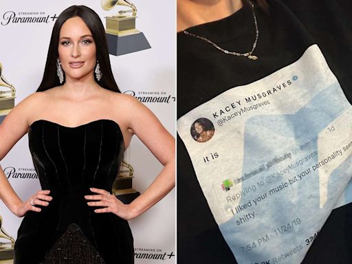 Kacey Musgraves Made One of Her Epic Clap Backs Into a T-Shirt: See Her 'Self Aware' Look