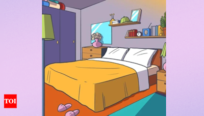 Optical illusion: Only creative people can spot the crown in this bedroom - Times of India