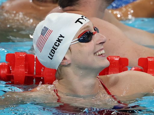 Paris Olympics 2024: Katie Ledecky wins bronze, Team USA men's 4x100 freestyle relay wins gold