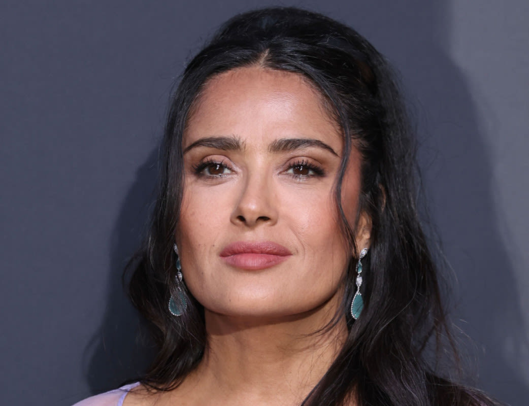 Salma Hayek Shares New Photos Rocking Green and Pink Bikini