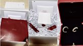 VIDEO: Joven que compró aretes Cartier en 237 pesos hace "unboxing" y los muestra en TikTok