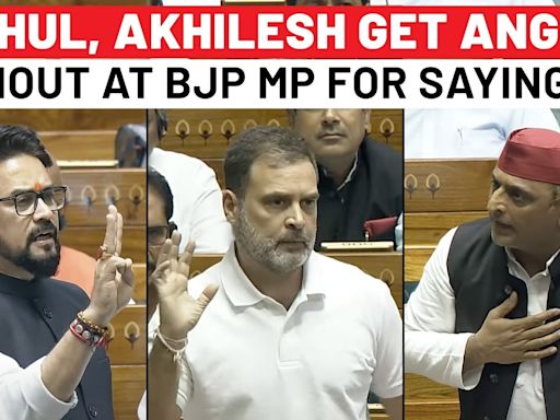 Rahul Gandhi, Akhilesh Get Angry, Start Shouting Over BJP MP Anurag's 'Jiski Jaat…' Jibe: Parliament