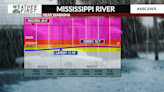 River stage prompts flood warning along the Mississippi River