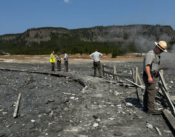 'Hydrothermal' explosion sends visitors fleeing at Yellowstone National Park