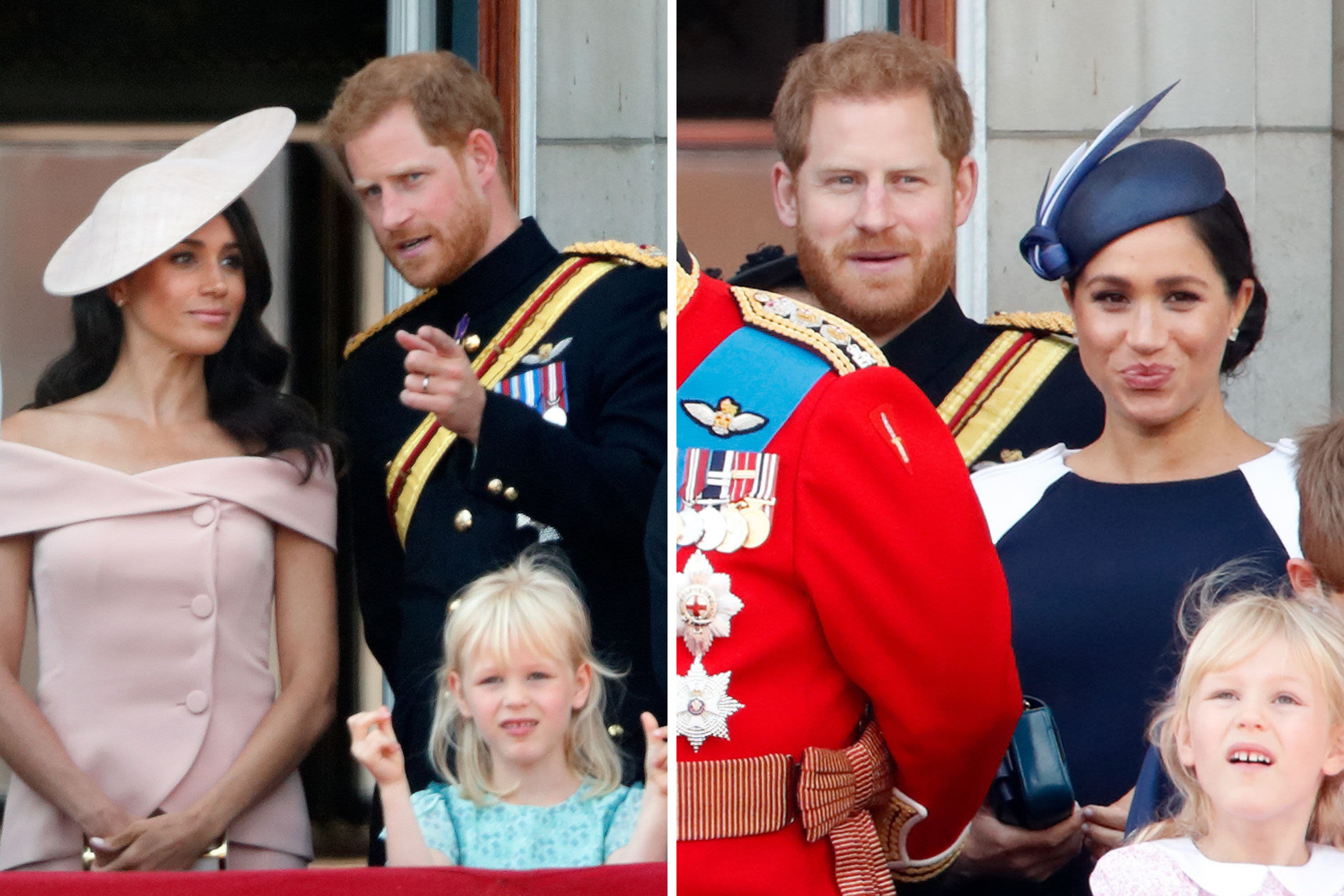 Prince Harry and Meghan's "adorable" balcony moments go viral