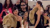 Kylie Jenner's reaction to Irina Shayk wearing same lion head dress is going viral