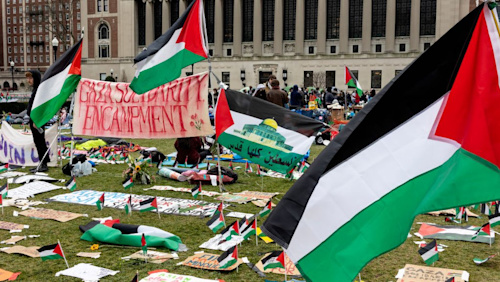 Columbia students face suspension if they do not disband pro-Palestinian encampment