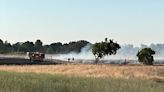 Grass fire burning in Sacramento County