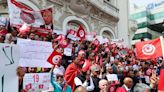 Hundreds of Tunisian president’s supporters protest against ‘foreign interference’