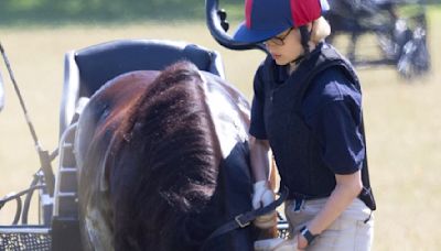 Lady Louise Windsor competes in Windsor carriage driving competition