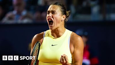 Aryna Sabalenka cruises through to Italian Open semi-finals