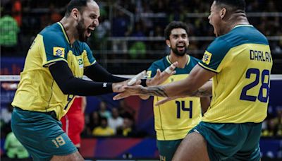 VNL: Brasil engata segunda vitória seguida contra a Sérvia e entra no G-8